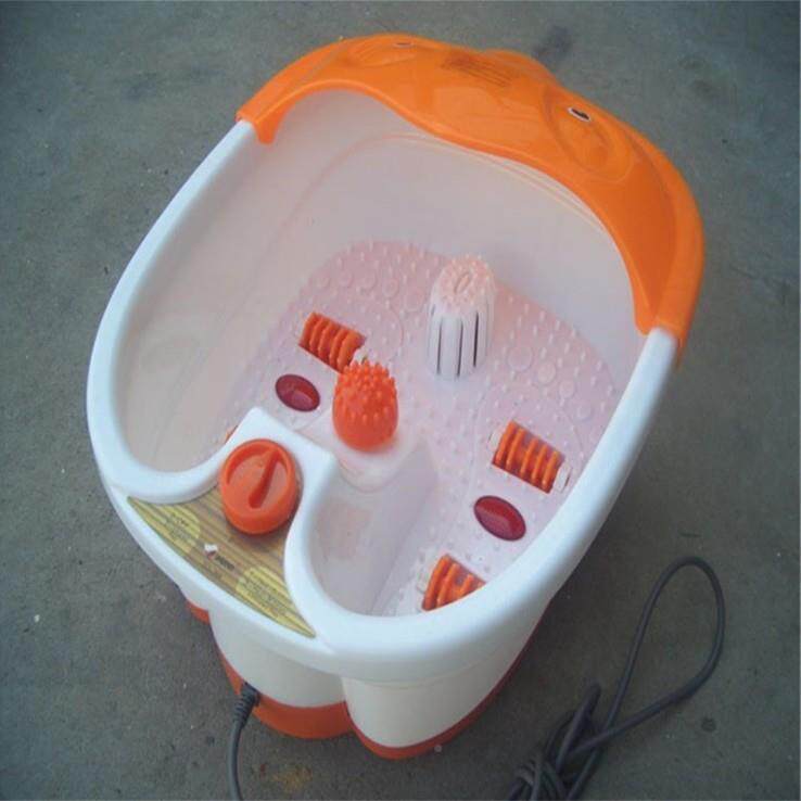 足浴盆半动按摩脚盆电动冲浪按摩足桶自底滚LEE轮震动泡加热式洗