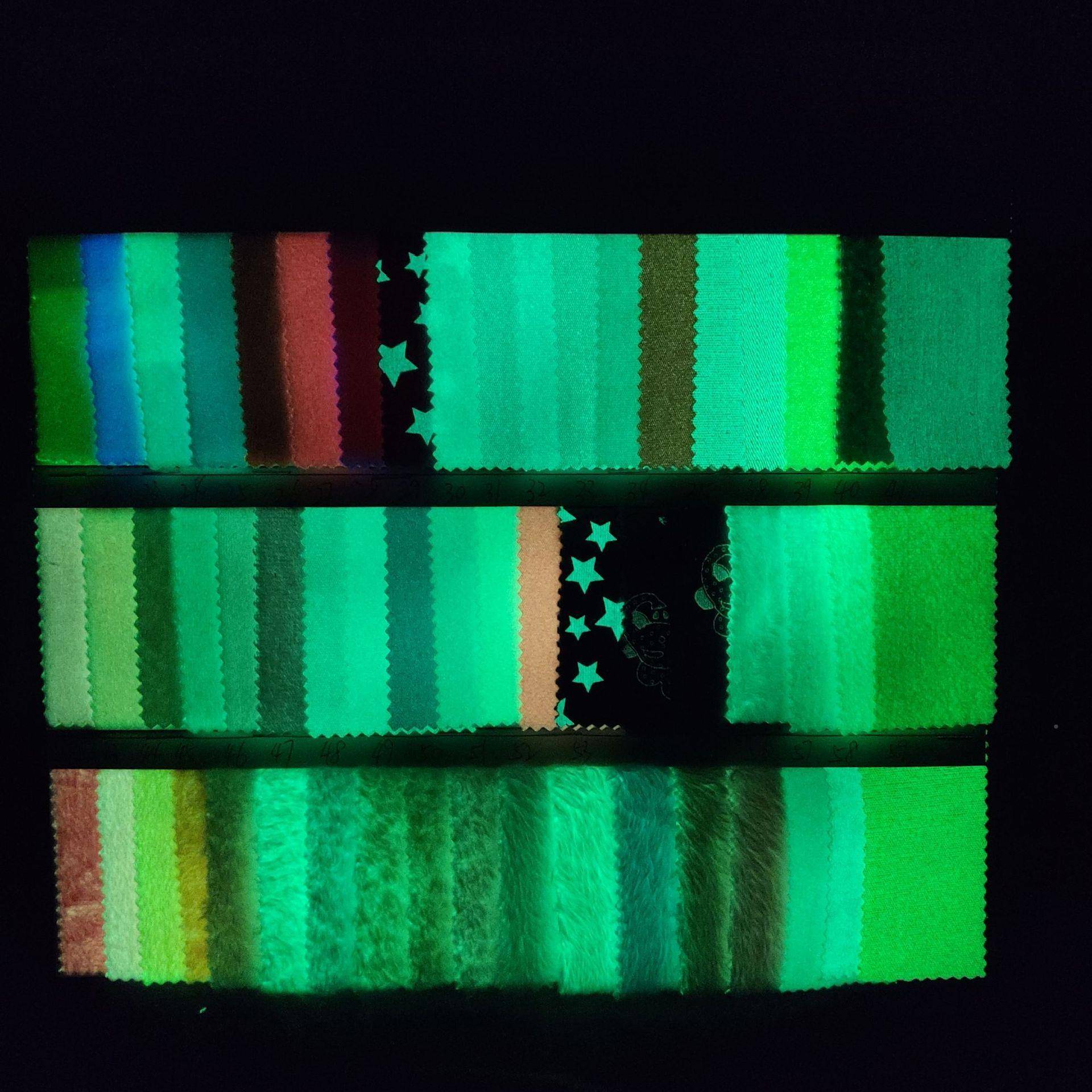 夜光变色布夜光天鹅绒光夜水晶超柔光斜纹布夜光夜夜光变色帆布