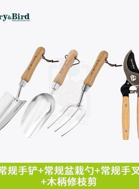 Berr家y园&Bird艺种花铲子户外挖YMF土加用儿童不锈钢厚bb套装工