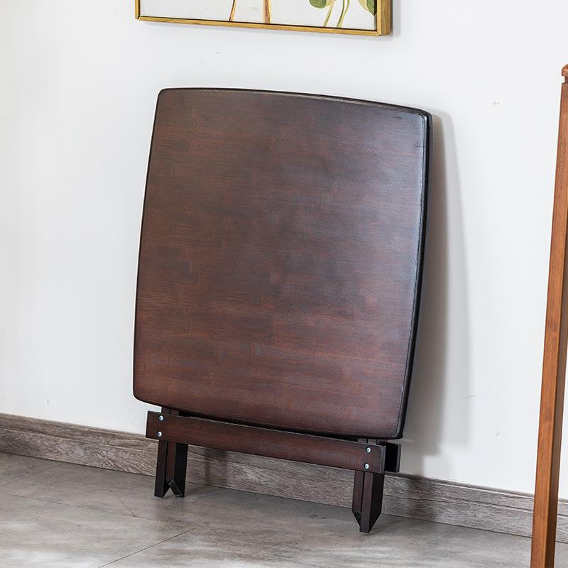 外楠竹户折无品牌/叠桌家便用小户型式吃饭桌子实木简易携夜市摆