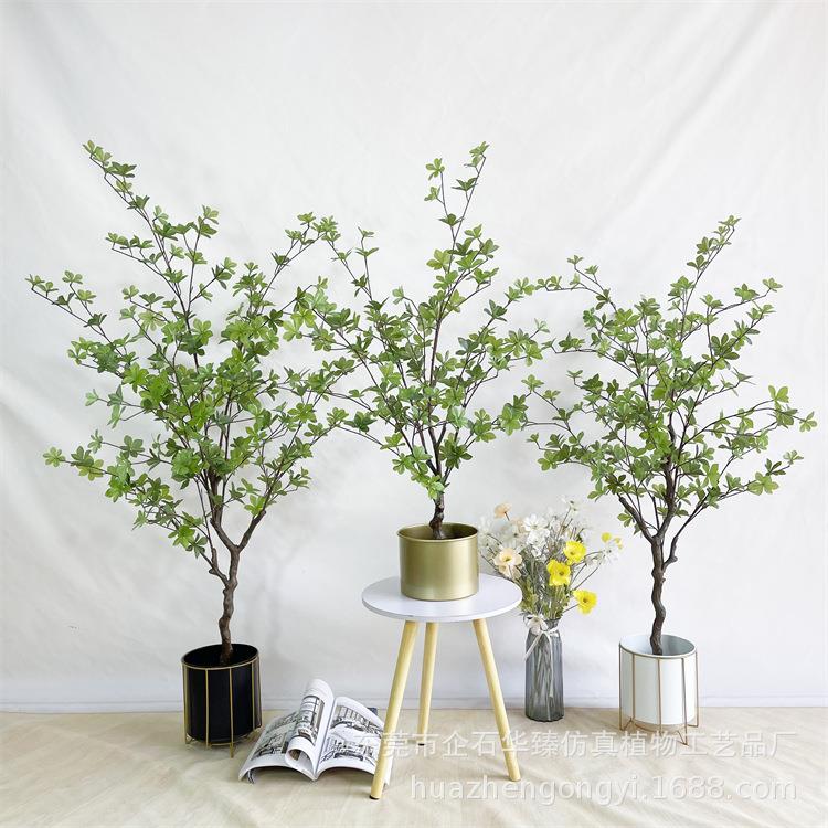 钟仿真绿植植物植室内吊客WJL厅落地装摆件马醉木仿真树假饰绿盆