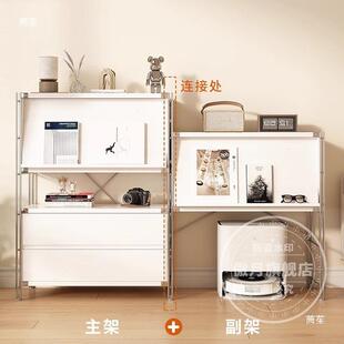 日式上翻展门厨房边柜下扫地机器人置物架多层收餐纳架陈UXQ空列