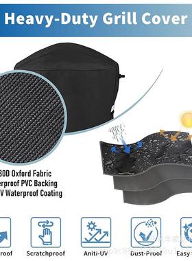 木,炭水水壶户外花园重防防褪色木炭水壶烤MTI架盖黑色型,圆形烧