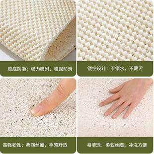 浴室扇形卫滑弧地垫淋浴房生间里面漏水地毯洗防澡间形防ORF摔脚