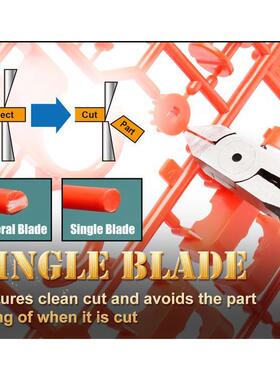 宝PM-202薄口单刃模34446型5剪钳6RM钢材工刃口超薄单刃设计PVCC