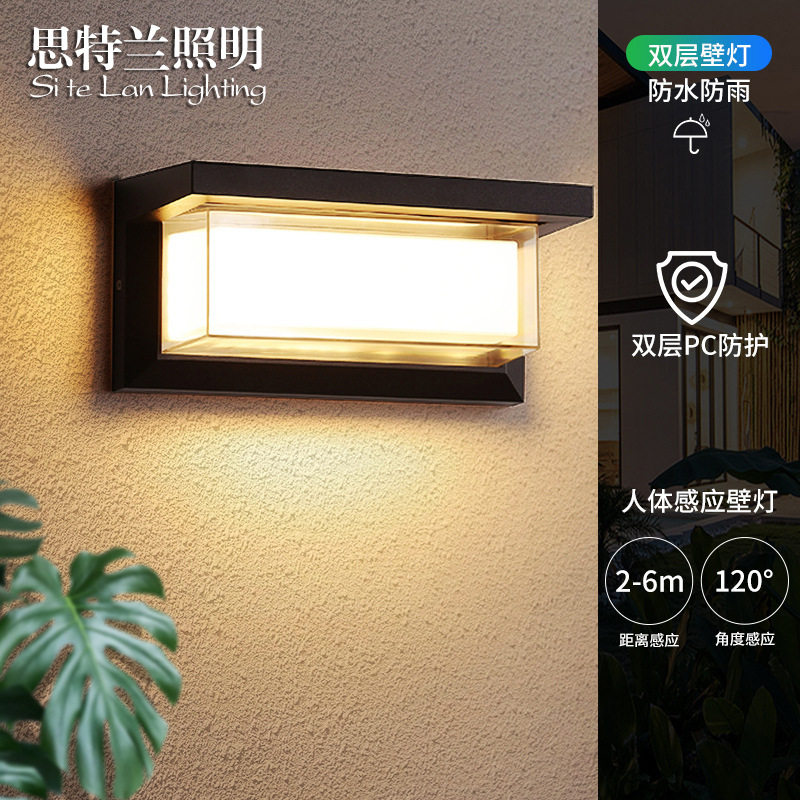 双层防水LED户外壁灯庭院阳台