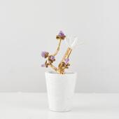 新中式 轻天奢然紫晶石摆件大设理石客厅电视柜玄关桌水面ALD软装