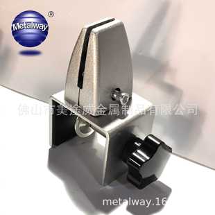 C型可调底座铝合金办公桌屏风夹玻璃夹屏风隔板夹桌子屏风固定夹