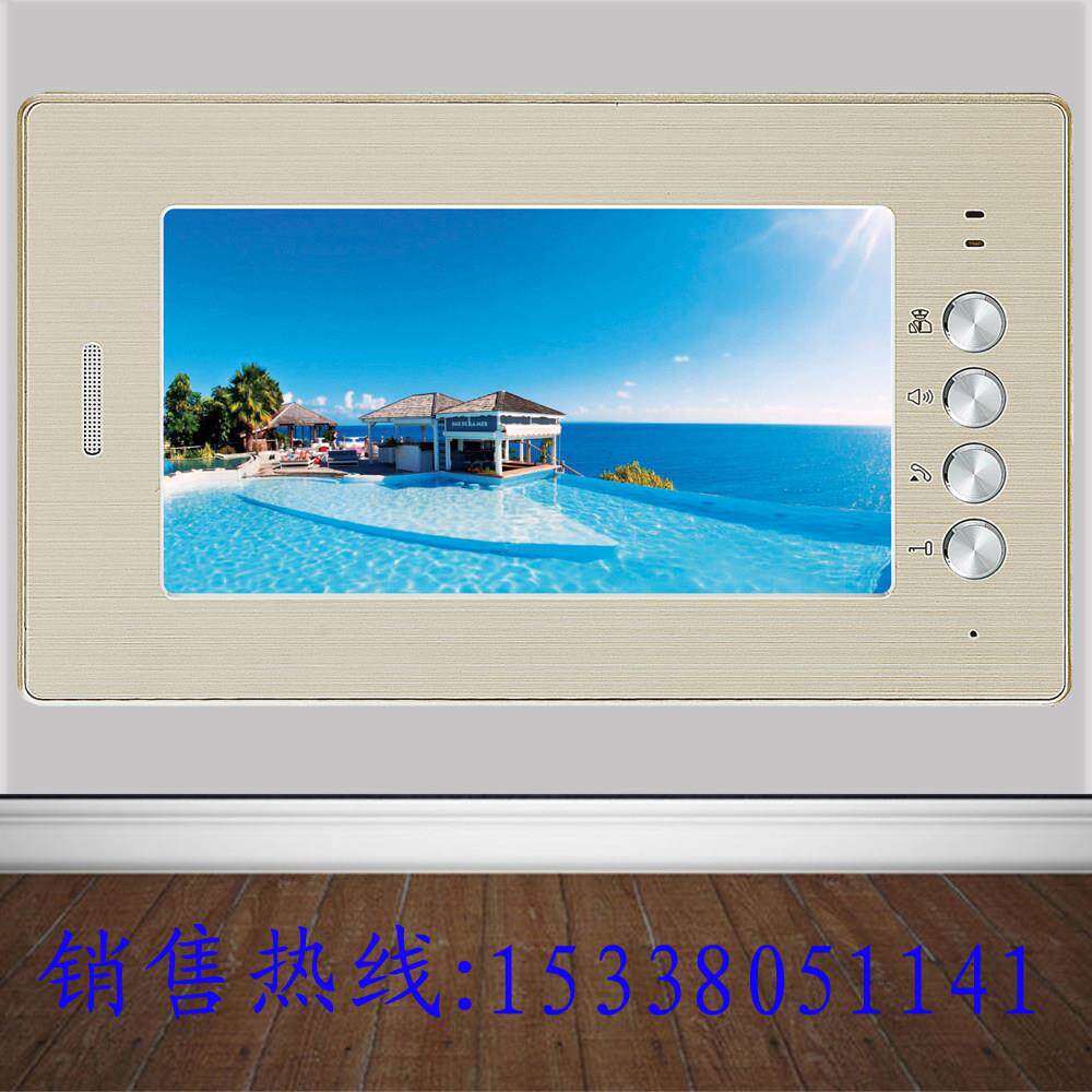 新款 7寸彩色楼宇对讲分机 可视对讲门铃 可视室内机 可视门铃