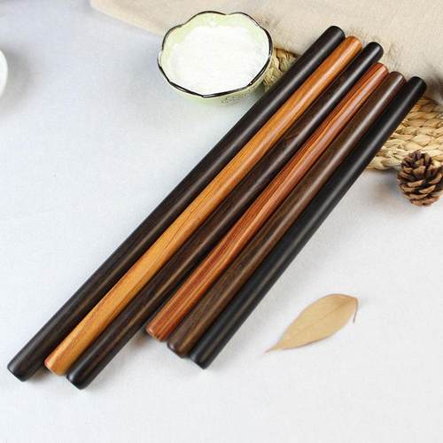 紫光檀无漆擀面杖双杖细杖实木实心小笼包饺子皮家用包子皮