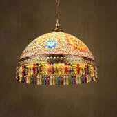 异丽东南亚铁艺吊灯咖啡厅复古怀旧灯具工业风餐厅酒店茶室灯饰