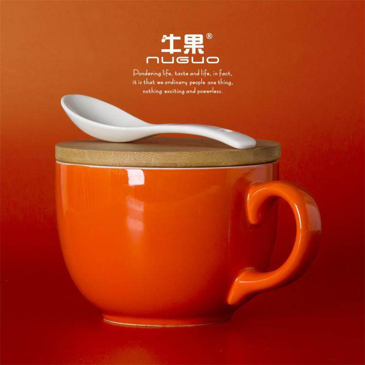 包邮精品纯色韩日 色釉 带盖泡面碗 泡面杯 大号杯 麦片杯 牛奶杯