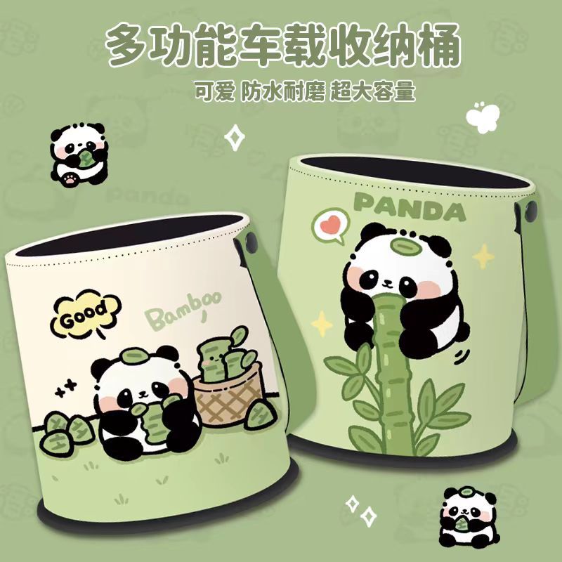 爆款圆筒挂钩车载储物桶纸巾盒