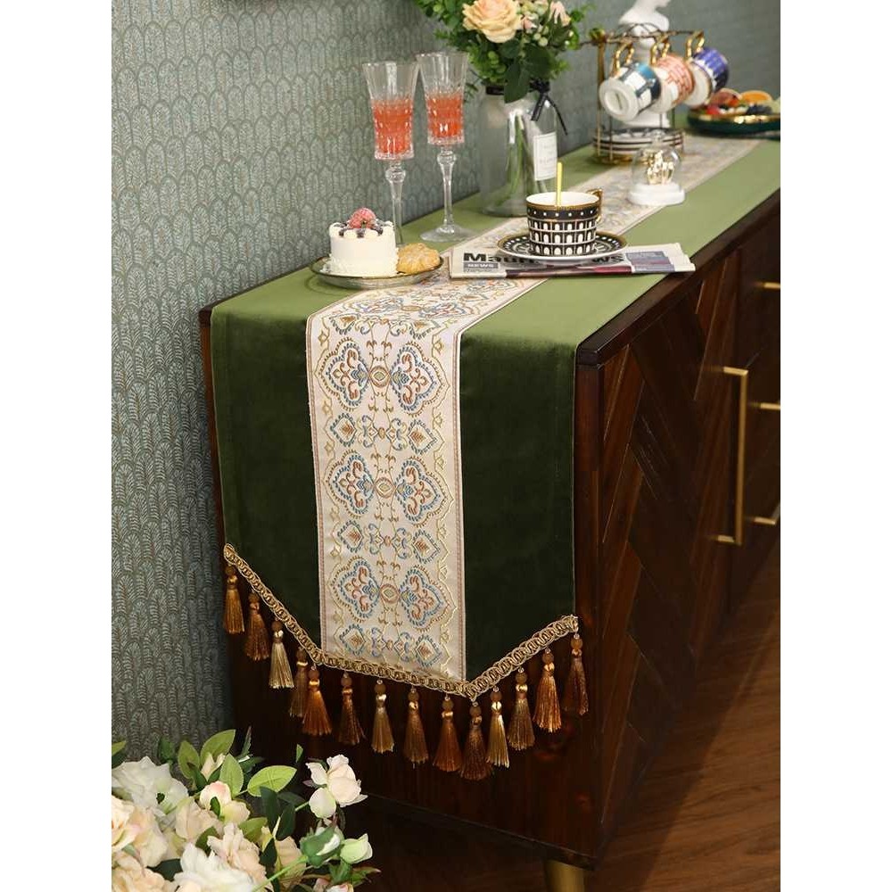 ?444Z 电视柜鞋柜盖巾桌旗床旗餐桌布茶几美式欧式法式刺绣花,电子元器件市场,其它元器件,淘宝优惠券,粉丝福利购,淘宝优惠卷