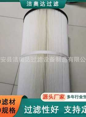 互换HERR赫尔烟气粉尘除尘滤芯PTFE覆膜聚酯长纤维除尘滤筒