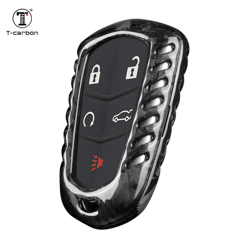 T-Carbon锻造碳纤维钥匙壳适用凯迪拉克XT4ct6ATSL盾牌标汽车壳套