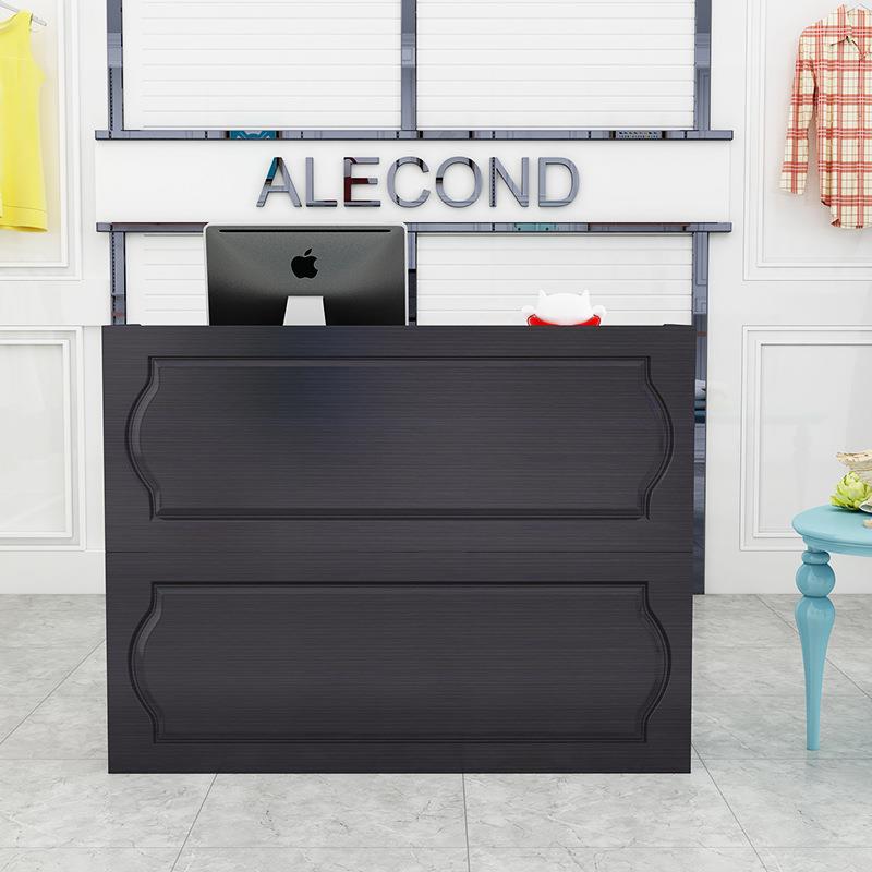 欧式收银台柜台小型简约现代服装店便利店母婴店吧台桌前台接待台