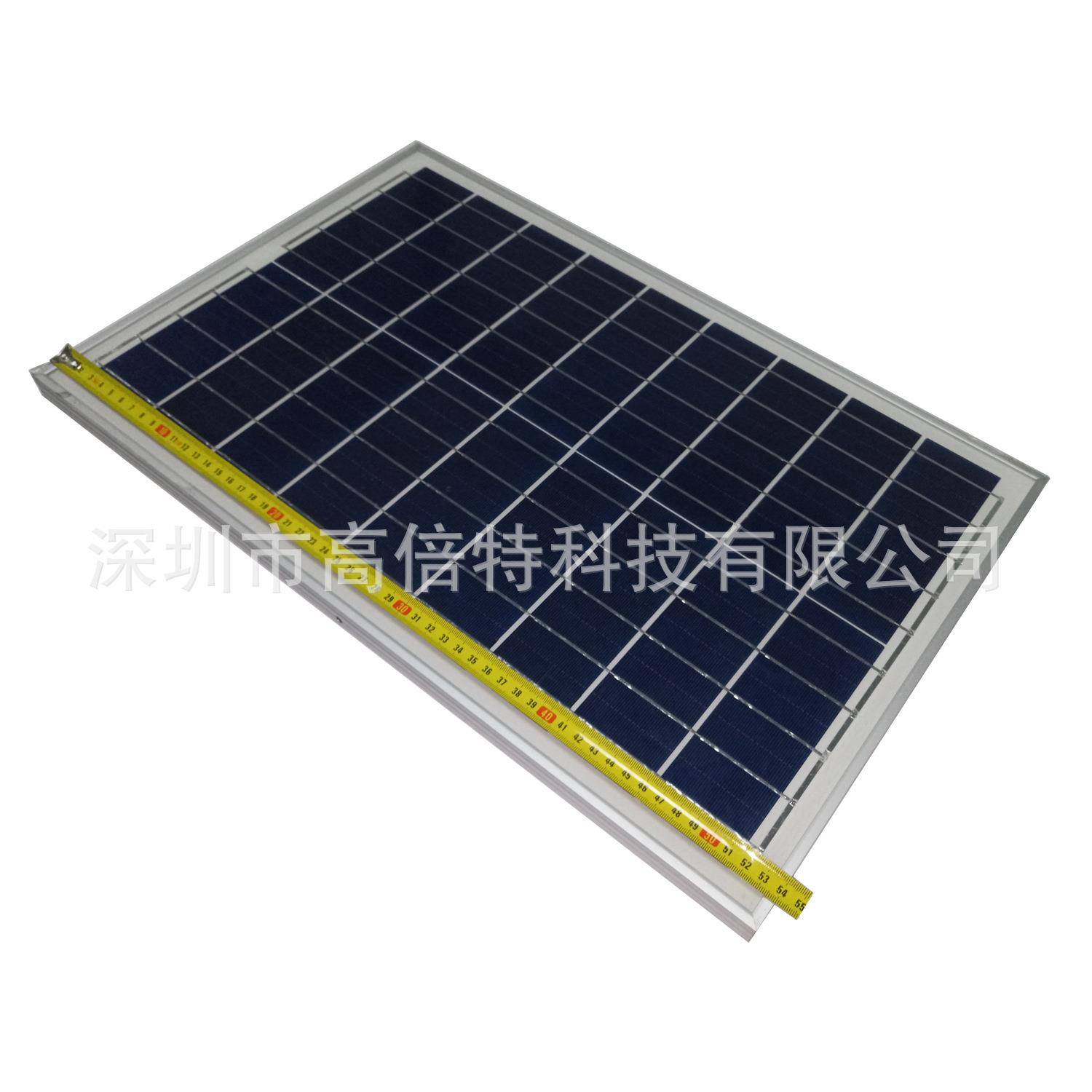 足功率25W 9V 18W 6V广告牌太阳能多晶硅电池板高速交通指示灯牌