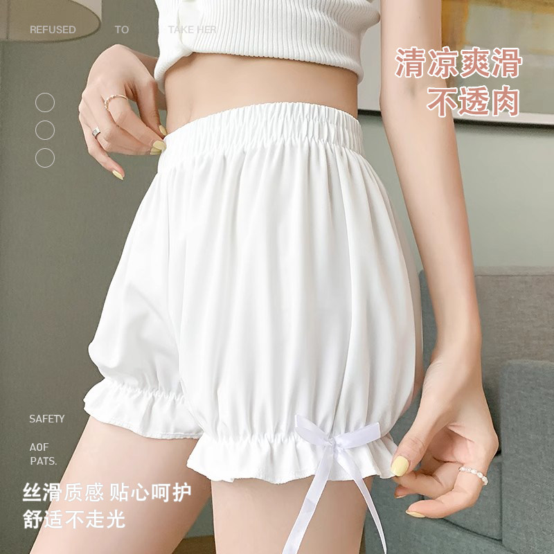 安全裤南瓜裤女防走光夏季薄款可外穿lolita灯笼宽松白色jk打底裤