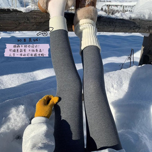 灰色打底裤女2025新款冬加厚加绒款黑色连裤袜抗寒保暖压力瘦腿袜