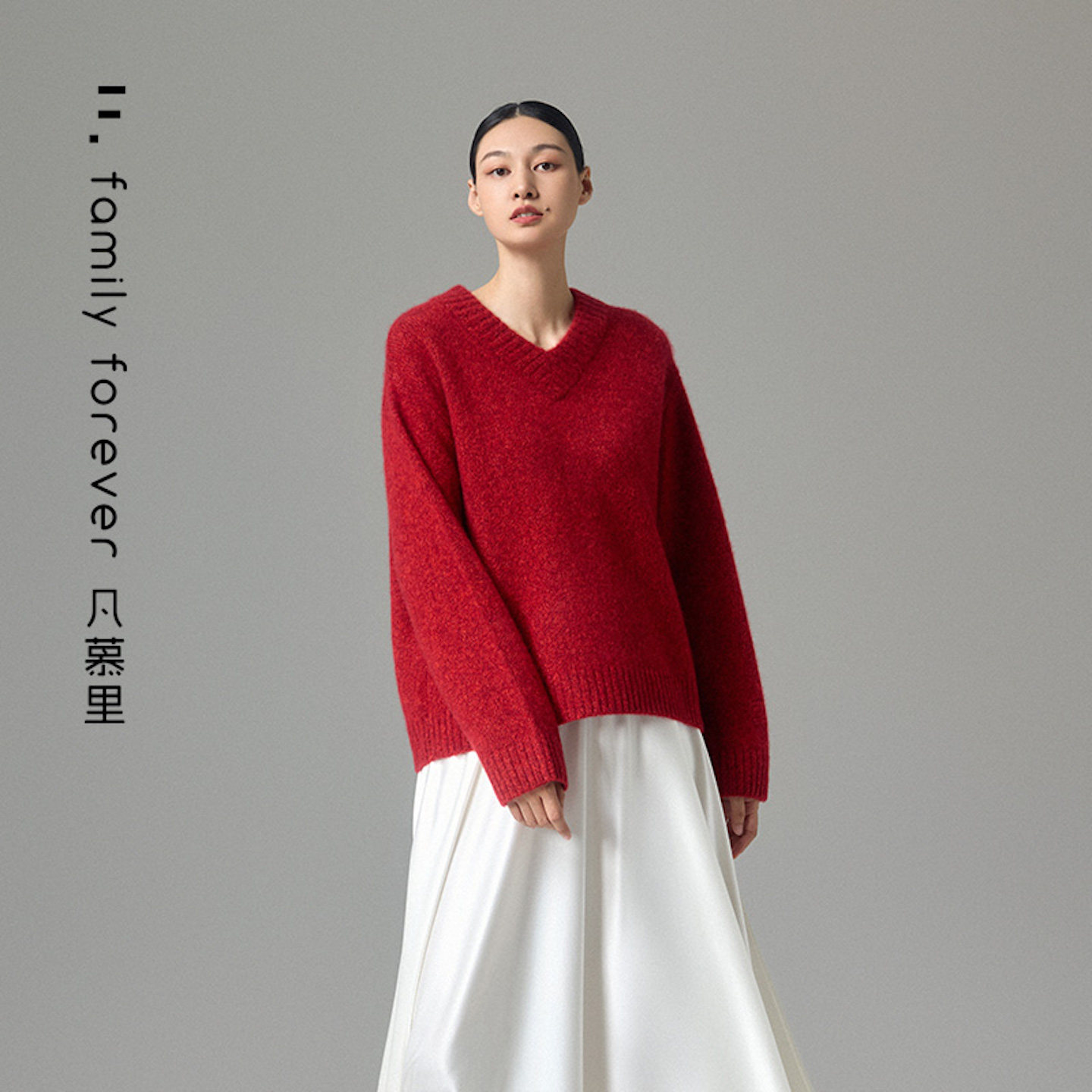 【康宝莱真丝羊绒拉毛】女士V领廓形粗针羊绒毛衣,女装/女士精品,羊绒衫,淘宝优惠券,粉丝福利购,淘宝优惠卷