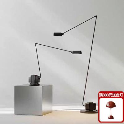 意大利Lumina落地灯设计师简约覆古风客厅书房可调节摇臂阅读台灯
