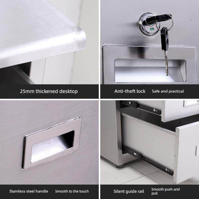 无尘净化车间工作台实验医疗控制台电脑桌304不锈钢桌加厚锁,商业/办公家具,办公电脑桌,淘宝优惠券,粉丝福利购,淘宝优惠卷