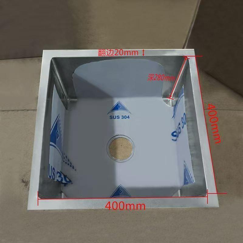 304加厚不锈钢星盆带卷边手工盆商用半成品洗菜盆单水槽水槽定制