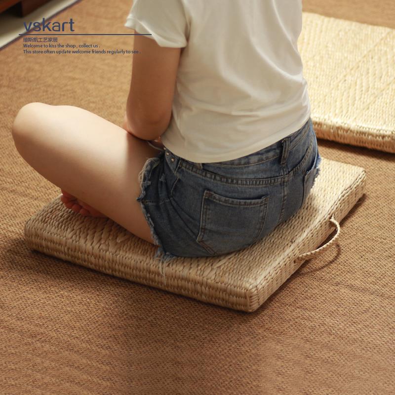 草编蒲团坐垫打坐垫禅修垫拜佛垫椅垫家用榻榻米方形茶道跪拜垫子