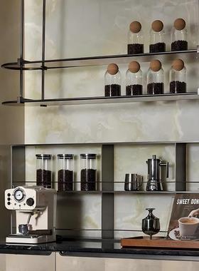 咖啡吧台摆件样板间厨房柜咖啡主题饰品组合售楼处水吧台装饰软装