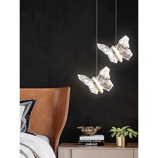 轻型豪华卧室床头壁灯现代简约创意时尚温馨浪漫流行楼梯间小蝴蝶