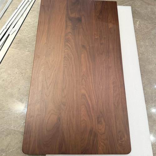 北美黑胡桃木实木桌面大板白蜡木餐桌岛台原木茶桌榆木升降桌定制