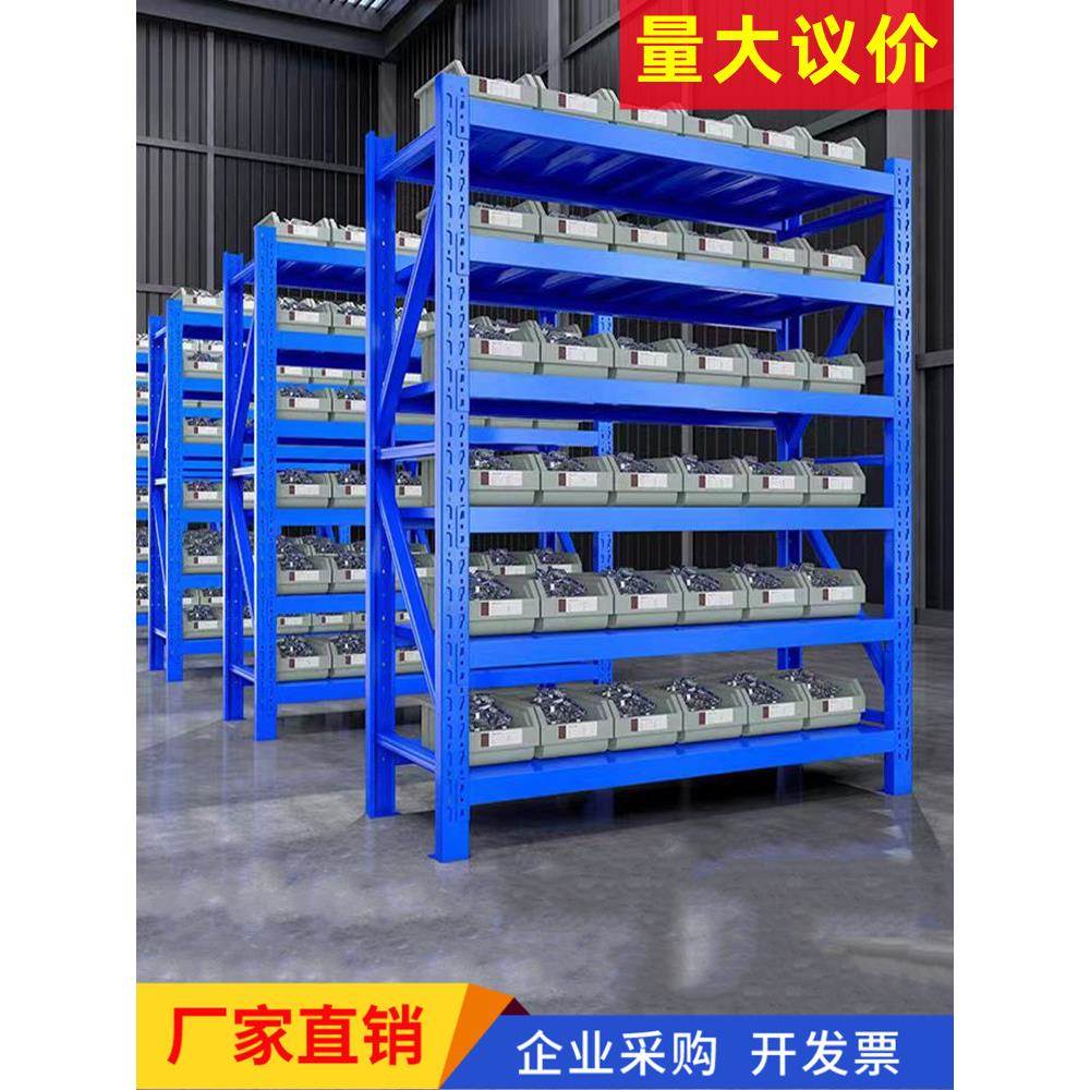 加厚仓储货架仓库多层快递超市家用地下室置物架重型展示货物铁架