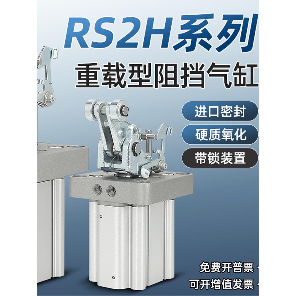 阻挡器气缸RS2H50 63 80-30DL-D-40BL-DM-TL-TM-DC流水线止动气缸