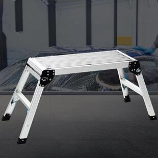 加厚折叠马凳家用铝合金洗车台装修凳工作平台可携式登高脚凳楼梯