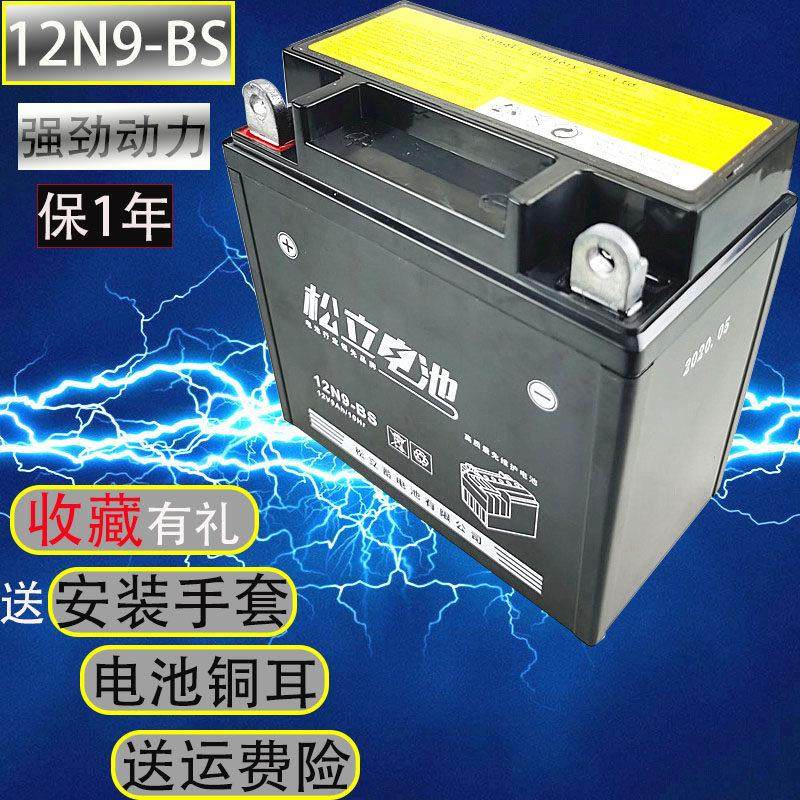 三轮摩托车12N9-BS干电池适用免维护大安数蓄电瓶耐低温本田原厂