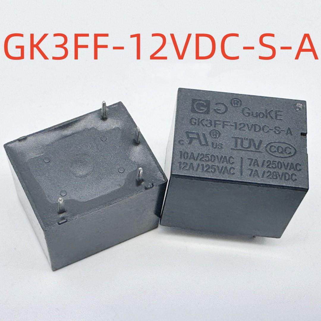 全新 4脚 10A 继电器 GK3FF-5VDC-S-A；GK3FF-12VDC-S-A；T73A