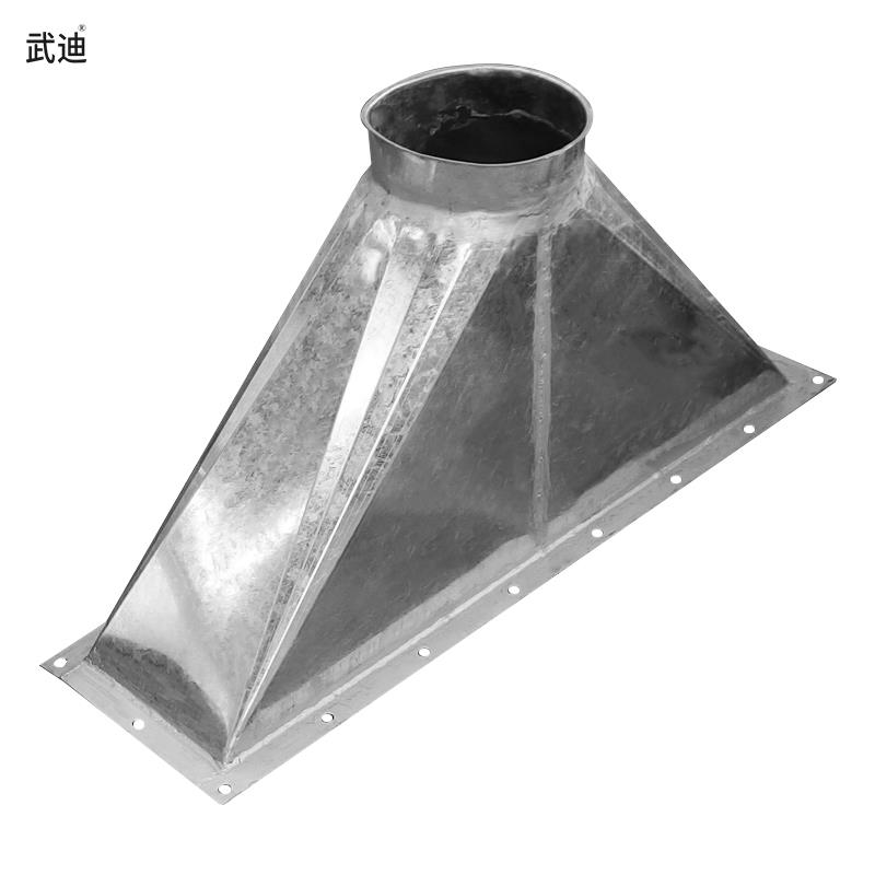 方变圆 不锈钢变径 焊接法兰通风管道 异径连接口 配件非标加工