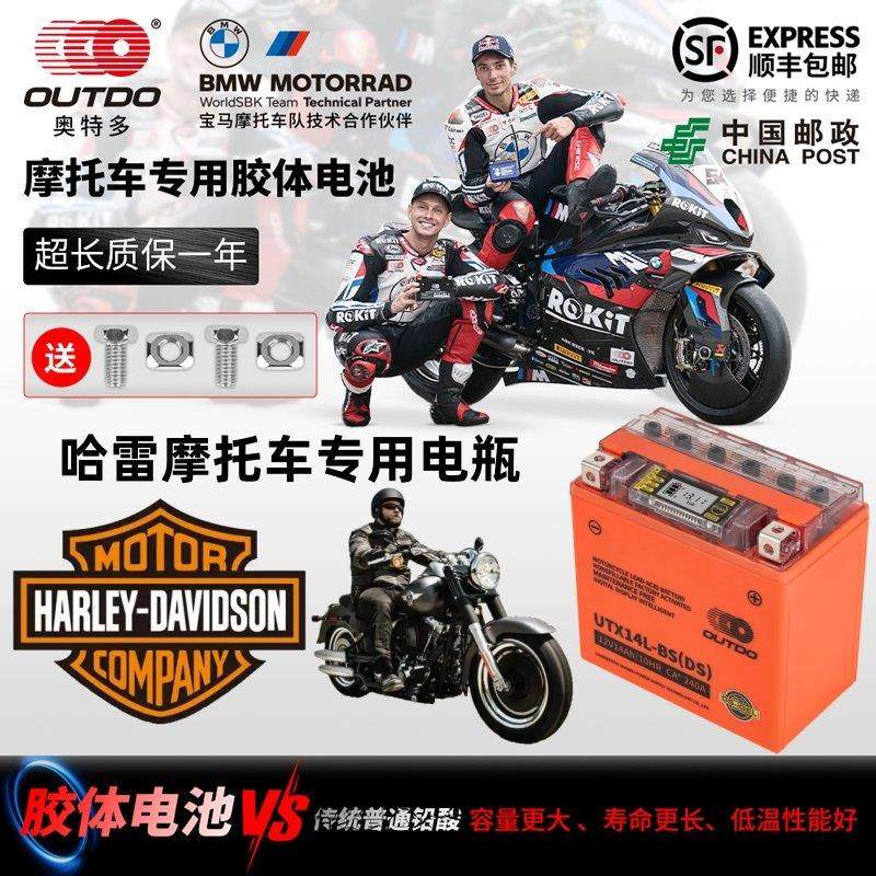哈雷883 1200 X48/V72硬汉750哈雷软尾司令戴纳街霸路威滑翔电瓶