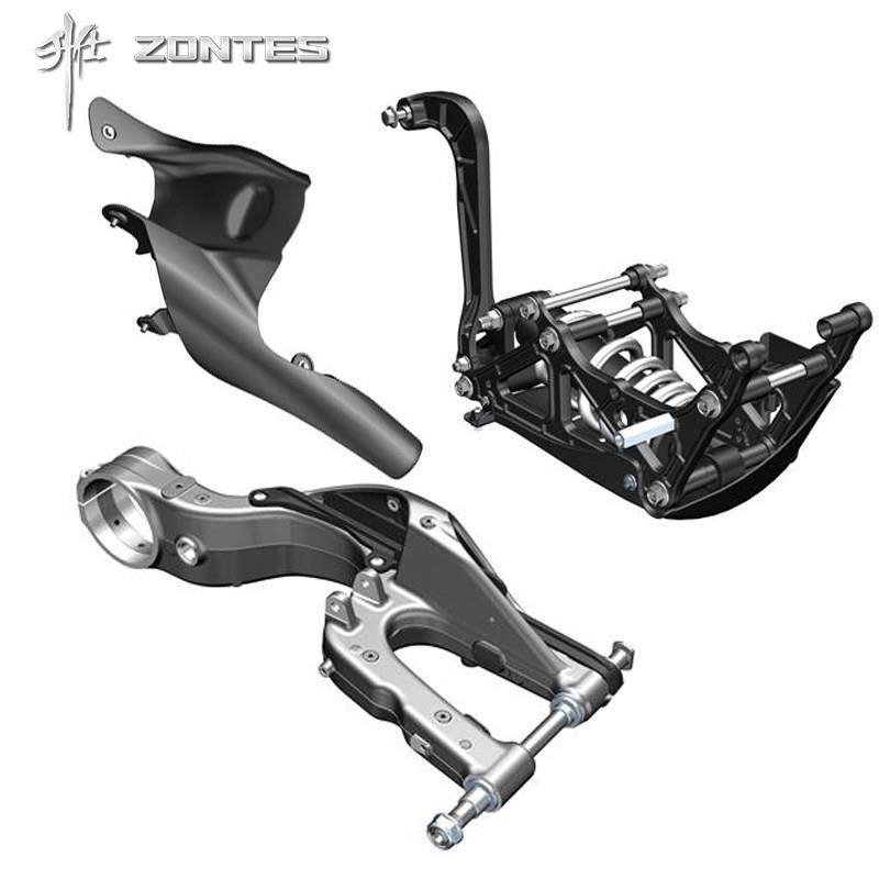 升仕ZT350SZT350VX V1摩托车单摇臂后减震车架铝合金平叉支架吊架
