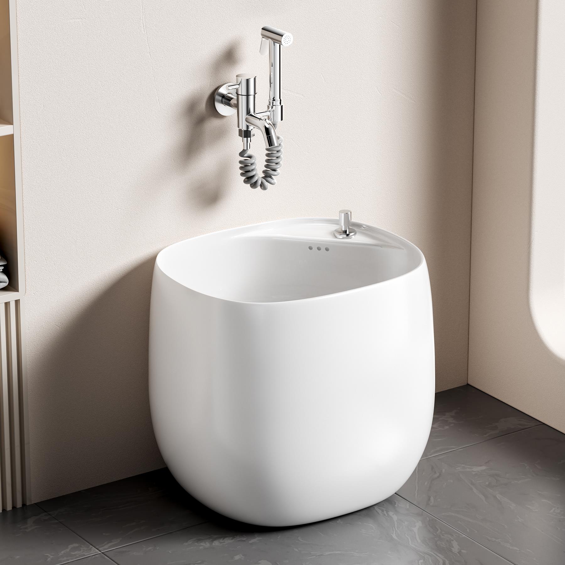 家用拖把池阳台浴室浴室足浴陶瓷拖把池室外花园地板拖把池