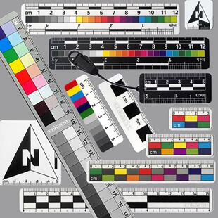 尺寸颜色参照比例尺标尺 双面 黑白彩色 野外科考察研学 标本拍照