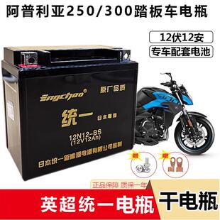 适用阿普利亚srmax250踏板机车配套电池12V12A干 干电瓶