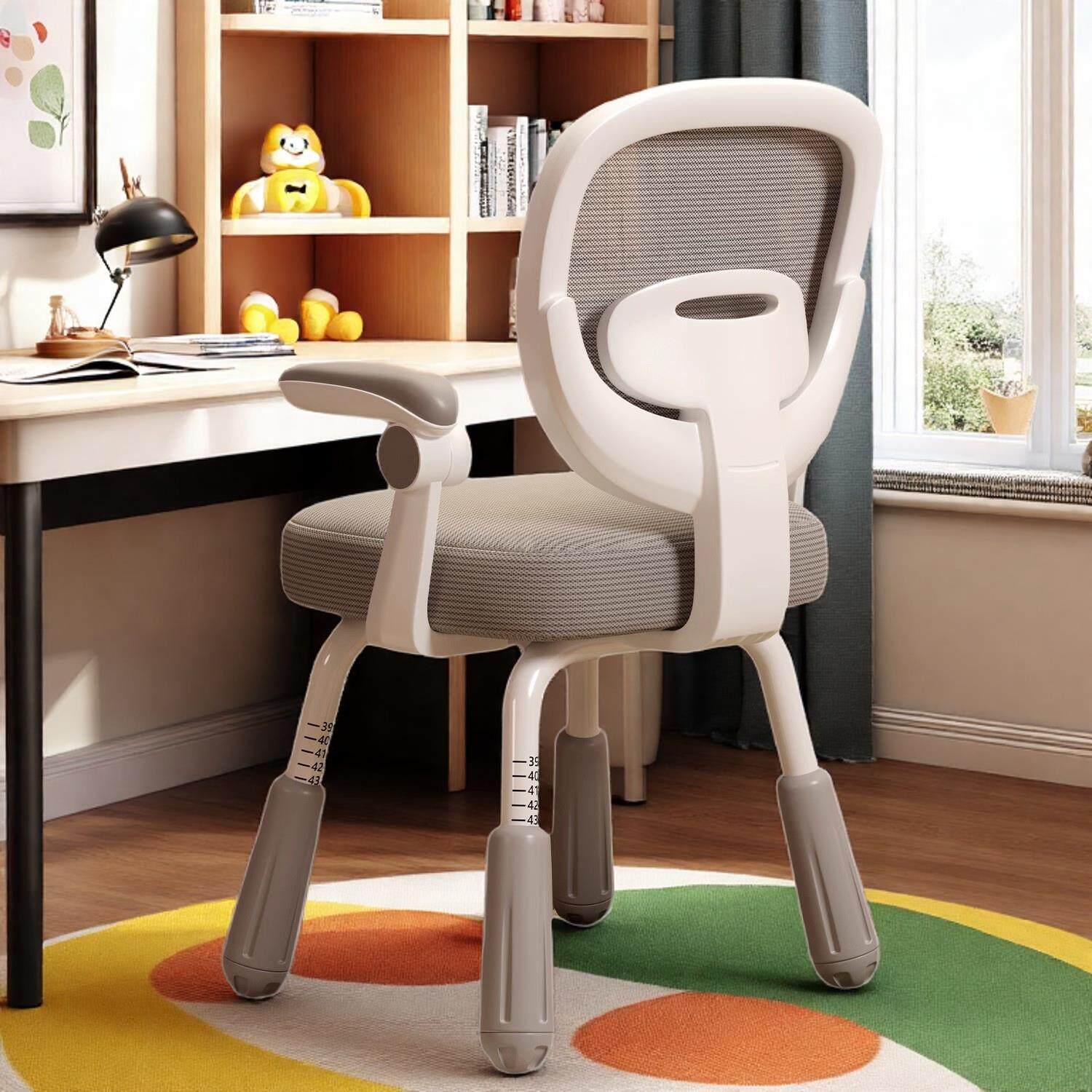 儿童学习椅电脑椅学生椅子舒服久坐家用书桌靠背调节升降写字座椅