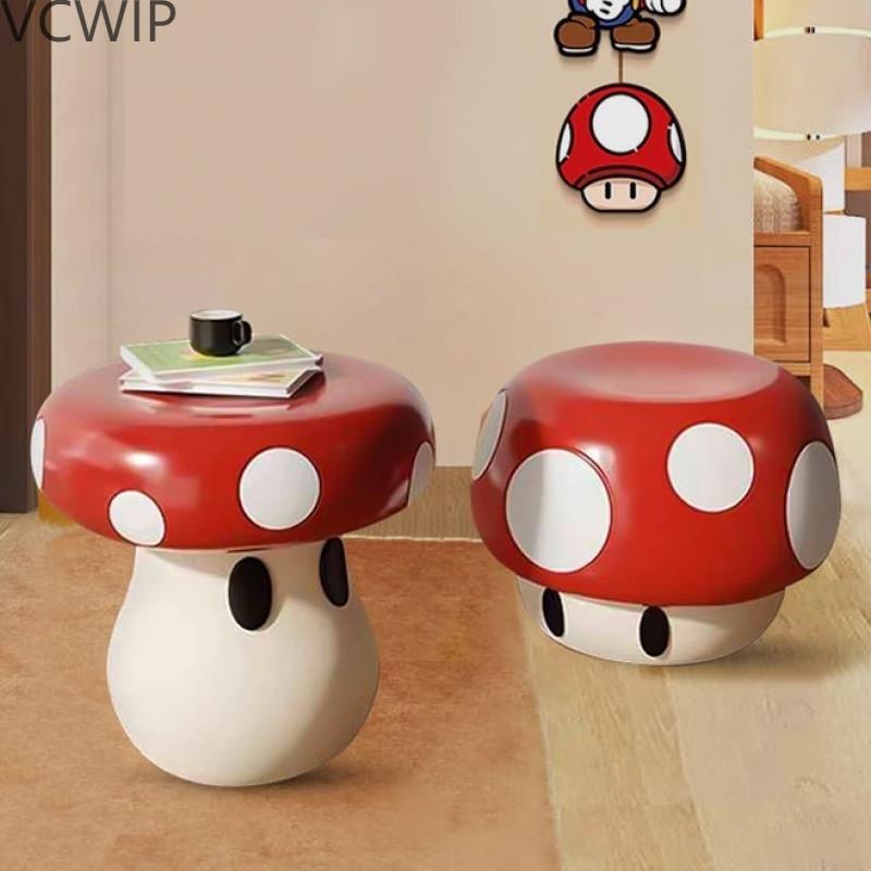 红蘑菇家用门口换鞋凳网红小凳子轻奢创意小板凳客厅沙发凳脚lyd