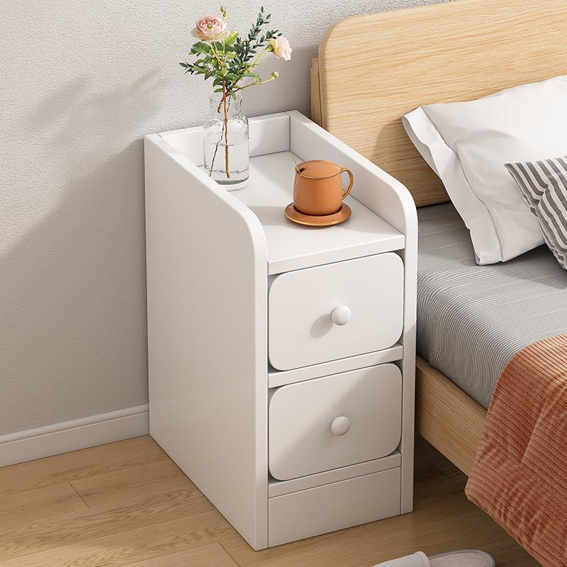 床头柜小型超窄出租房用简约现代简易夹缝柜边柜卧室储物柜置黄一