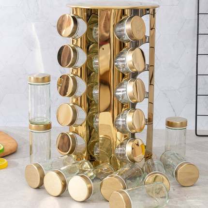 旋转料架房专香厨调料置物调ZXS00100料罐（用20瓶）