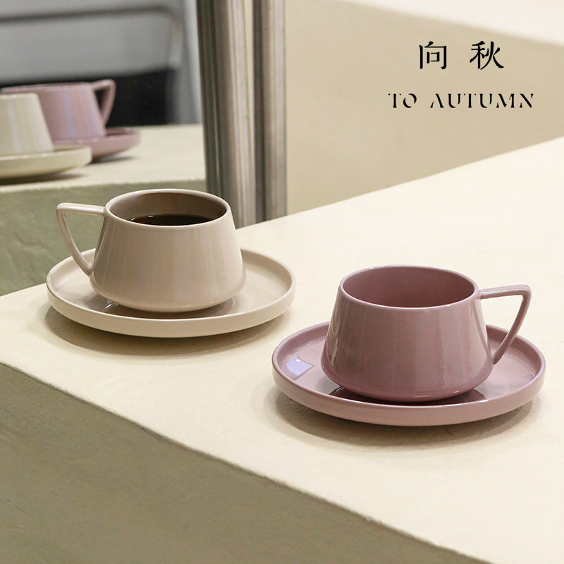 咖啡杯子下午茶杯碟套装情侣对杯高级感陶瓷轻奢高档精致家用小众,餐饮具,咖啡杯,淘宝优惠券,粉丝福利购,淘宝优惠卷