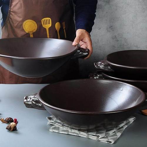 原火新款复古大容量金刚虎头煲石锅鱼火锅炖锅耐高温炖锅干烧不裂