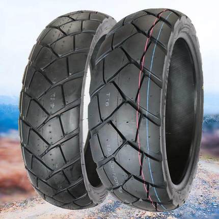 适用凯越400x500x金鹏摩托车前后轮胎110/80-19 150/70-17拉力胎